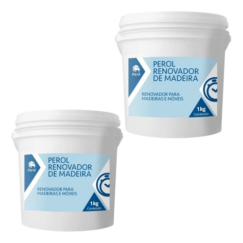 Kit 02 Und Renovador Madeira 1kg Perol  