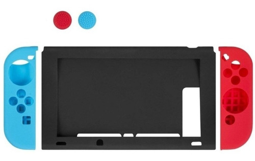 Imagen 4 de 6 de 7-1 Kit Funda Nintendo Switch Orzly + Vidrio 9h Premiun + Silicona Completo Estuche Accesorios Joy Con