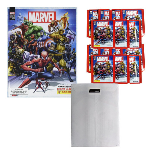 Álbum Pasta Dura Marvel 80 Años C/certificado + 100 Sobres