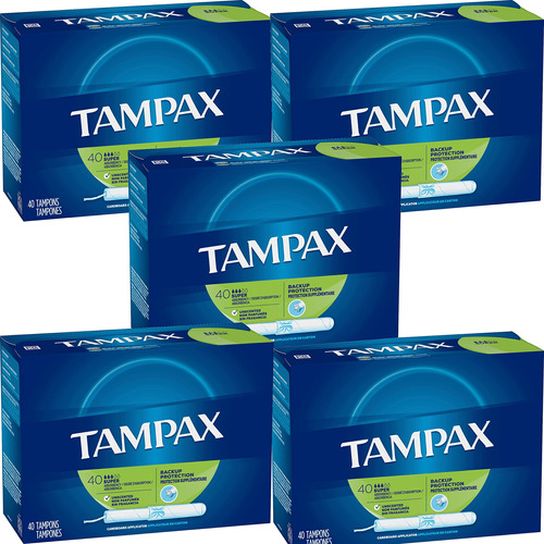 Tampax Tampones Aplicadores De Carton, Super Absorbencia 40 