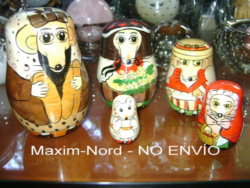 Muñeca Matrioshka O Mamushka Rusa Madera - No Envío