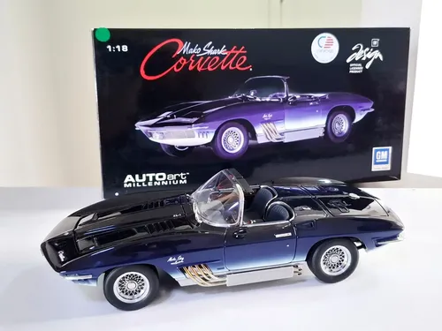 Miniatura Corvette Mako Shark 1961 1:18 Autoart | Parcelamento sem