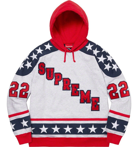 Sudadera Supreme Hockey Hooded Sweatshirt Original Fw22 Hype