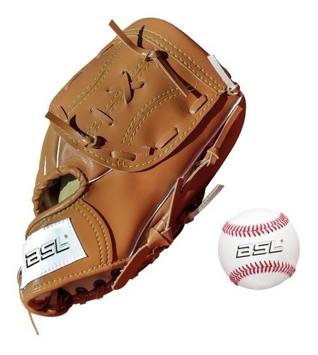 Set Guante Baseball Bsl Pelota Beisbol 11.5  Pulgadas Import