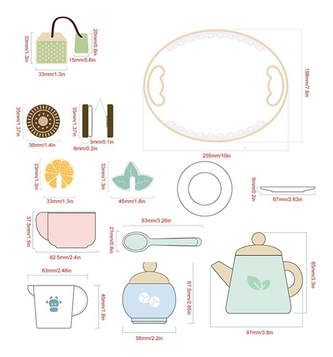Juego De Té De Madera, Juego De Té Juguete - Juguetes Madera