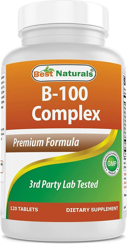 Best Naturals | B-100 Complex | 120 Tablets  