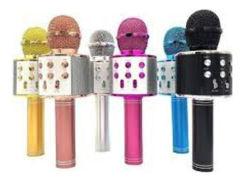 Microfone Karaoke Sem Fio Via Bluetooth