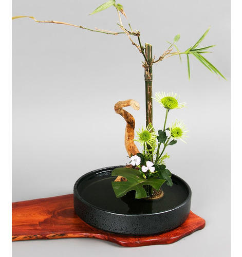 herramientas fijas de acero inoxidable para manualidades de flores 3,5 cm y 5 cm 2 soportes redondos para flores Ikebana Kenzan arreglos de flores con punta de rana 
