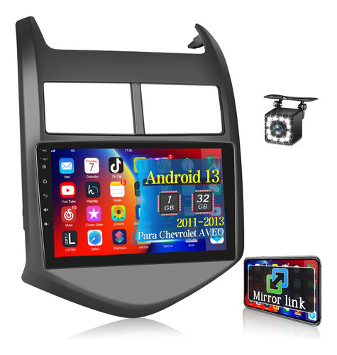9 Autostereo 1+32g Wifi Gps For Chevrolet Aveo 2011-2013