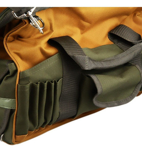 Imagem 4 de 5 de Bolsa Maleta Em Lona 37bolsos P/ Ferramentas Com Fundo Falso