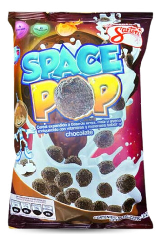 Cereal Space Pop Chocolate Santoni 240gr