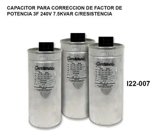comprar Capacitor Para Correccion De Factor D\u002Fpotencia 3f 240v 7.5k