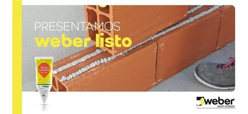 Weber Listo X 3kg Para Bloques Ladrillos Mejoramos Ofertas