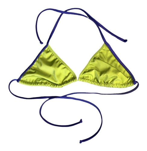 Corpiño Triangulito De Bikini Lycra Premium Varios Colores