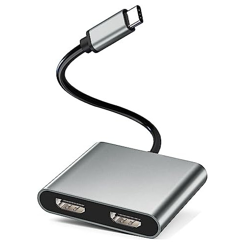 Adaptador Hdmi Monitores Duales, Adaptador Usb C Hdmi M...