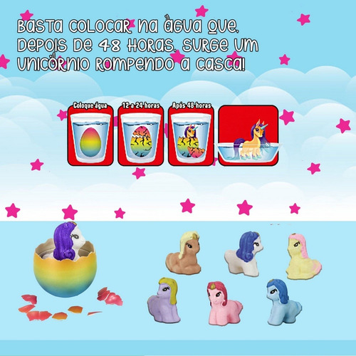 Imagem 4 de 6 de Brinquedo Ovo Unicórnio Expande Na Água Unidade Kids Zone