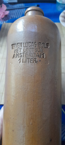 Porrón De Grés Erven Lucas Bols. Amsterdam .original.