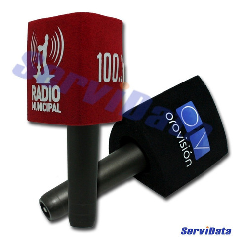 Capuchon Paraviento Micrófono Triangular Personalizado