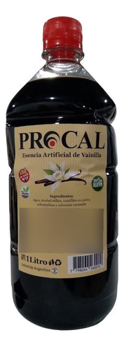 Esencia De Vainilla Procal Celiacos Sin Tacc Botella X1 Lt