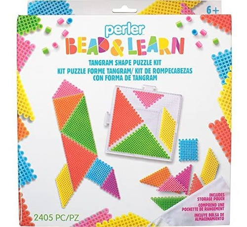 Manualidades - Perler Tangram Shape Puzzle Educativo Fusible