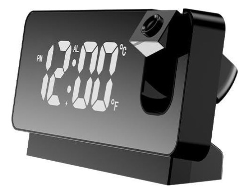 Hoqusa Proyector De Tiempo Reflector Led Digital Despertador