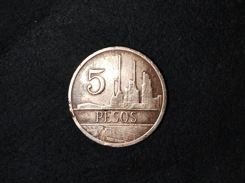 Moneda 5 Pesos Colombianos Año 1985