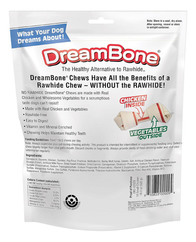 Bocados Masticables Dreambone De Pollo Para Perros 18.3oz