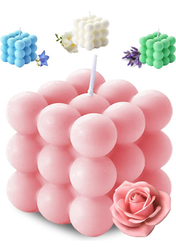 Velas Perfumadas Bubble Cube Para El Hogar Perfumadas 5.4oz