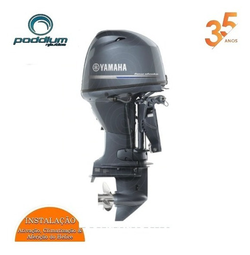 Imagem 2 de 8 de Motor De Popa Yamaha 4t F 60hp Fetl + Frete Poddium Náutica