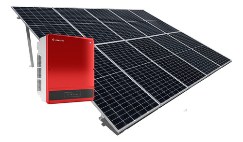 Kit De 10 Paneles Solares 595w Instalado Genera 1550kwh Bim