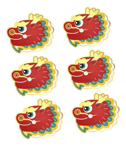 4 X 6x Sobres Rojos De Año Nuevo Hong Bao Deseos Verde