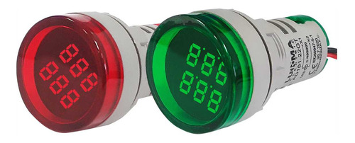 Contador De Pulsos Digital 220v 22mm Verde Ou Vermelho Lukma