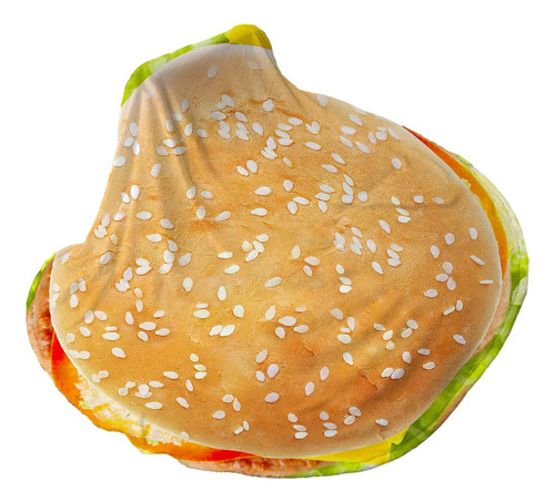 Manta De Hamburguesa, Manta De Franela Redonda Para 180cm