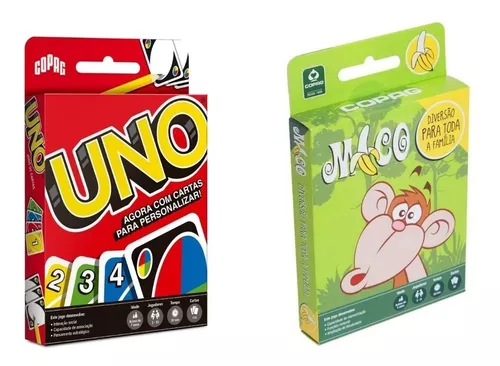 Kit 2 Jogos De Cartas De Baralho P/ Crianças Jogo Mico E Uno