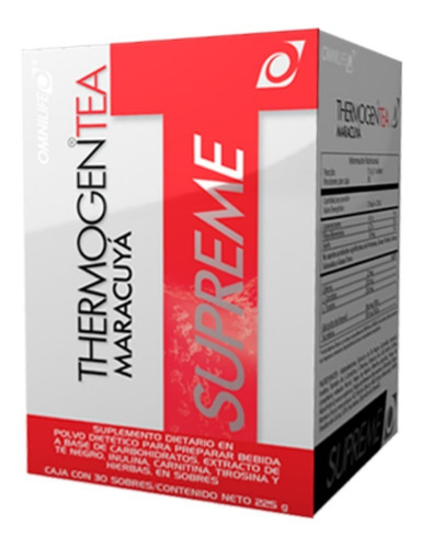 Thermogen Tea Maracuyá X2 I Omnilife I Quemador De Grasa. A