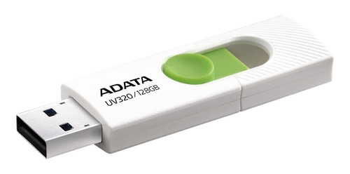 Imagen 2 de 3 de Pendrive Adata UV320 128GB 3.2 Gen 1 blanco y verde