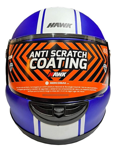 Casco Niño/niña Integral Moto Hawk Naranja Mate - Nany Motos