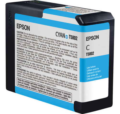 Cartucho De Tinta Epson Ultrachrome K3 Cyan 80ml