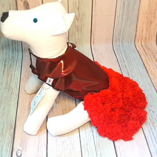 Roupa Pet - Vestido Festa/casamento Tam 4- Roupinha Cachorro