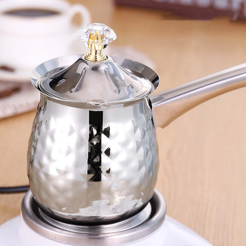 Cafetera Turca, Cafetera, Calentador De Leche Plata 400ml