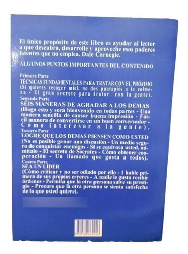 Imagen 3 de 3 de Como Ganar Amigos E Influir Sobre Las Personas Libro Fisico
