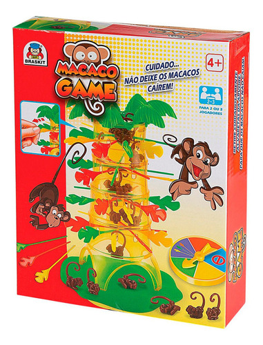 Jogo Infantil Macaco Game Braskit Não Deixe O Macaco Cair