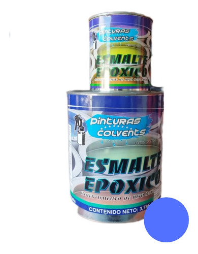 Pintura Epoxica Para Pisos Color Azul Oscuro