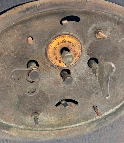 Reloj Antiguo De Mesa Germany A Cuerda (funciona) Marrón (Usado)