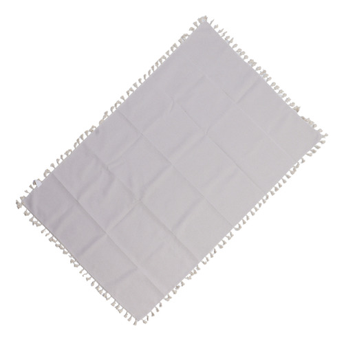 Manteles De Lino De Algodón Borlas Cubierta De Mesa