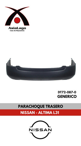 Parachoque Trasero Nissan Altima Generico