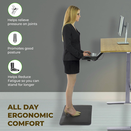 Alfombrilla Antifatiga Ergonómica Sin Jaula Para Escritorio
