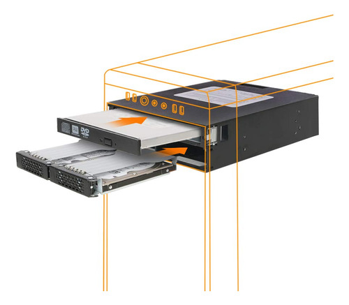 Icy Dock Full Metal 2 Bay 2.5  Sas/sata Hdd & Ssd Backplane