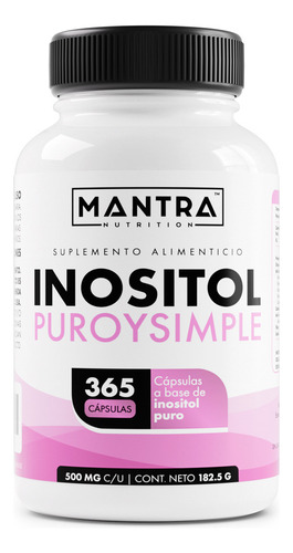Inositol Myo & D-chiro De 365 Cápsulas | Mantra Nutrition Sabor Sin Sabor