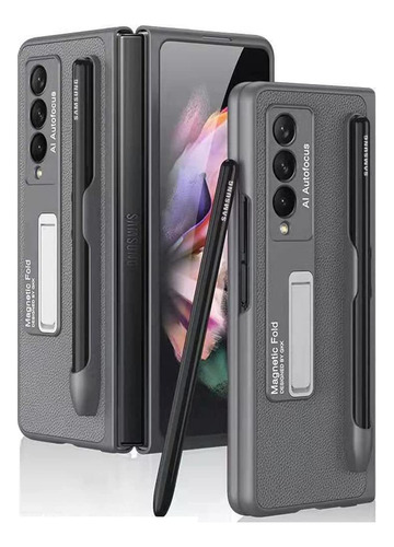 K Capa Para Samsung Galaxy Z Fold 3 Com Bolso S-pen Ln5851